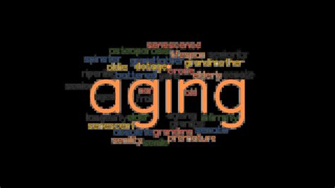 lagging synonym|words associated with aging.